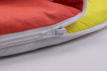 Reißverschluss und gelbes Innenfutter des Baby♡Suprise® Dream Amora Amora Schlafsacks