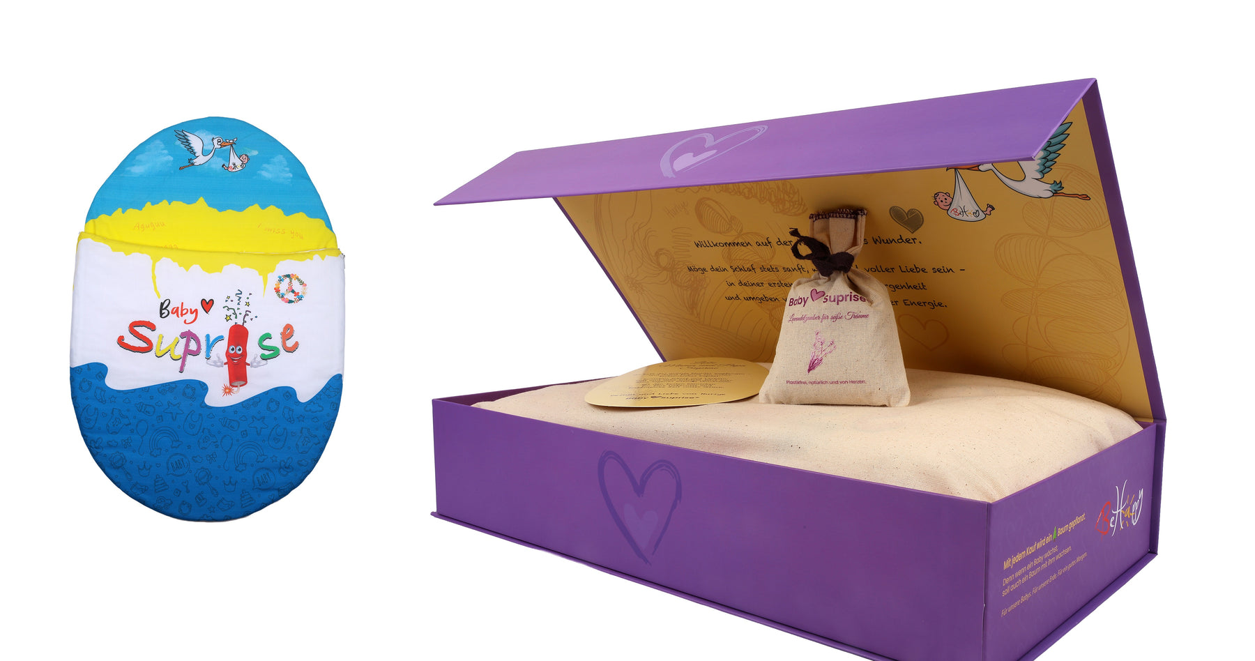 Baby♡Suprise® Dream Wonder Blue Schlafsack in Blau, Gelb und Weiß als Produktübersicht