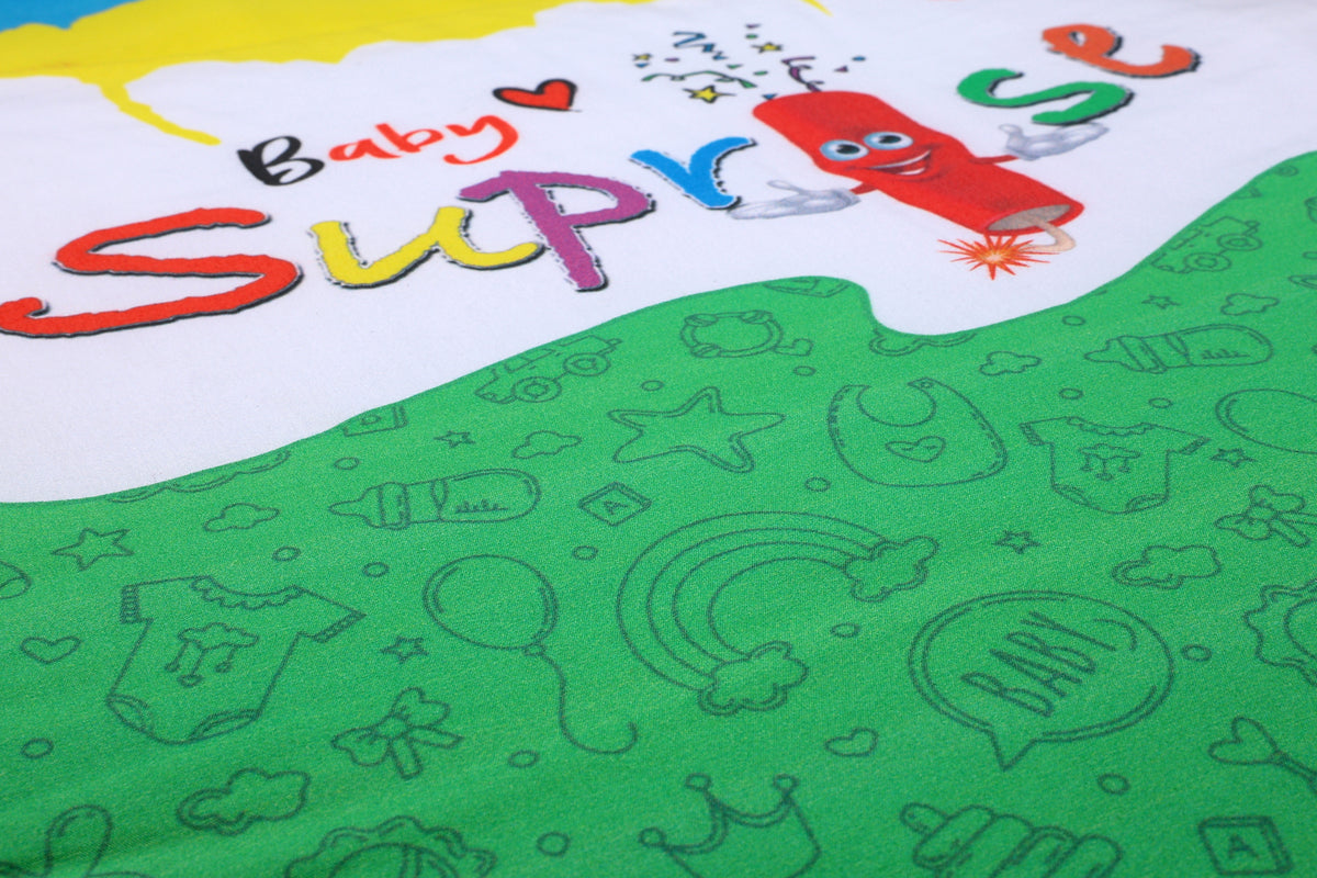 Nahaufnahme des feinen Baby-Symbolen auf dem Baby♡Suprise® Dream Wonder Green Schlafsack