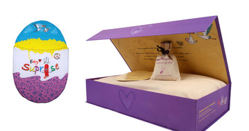 Baby♡Suprise® Dream Wonder Pinple (Pink-Purple) Schlafsack in Rosa, Violett, Blau, Gelb und Weiß als Produktübersicht