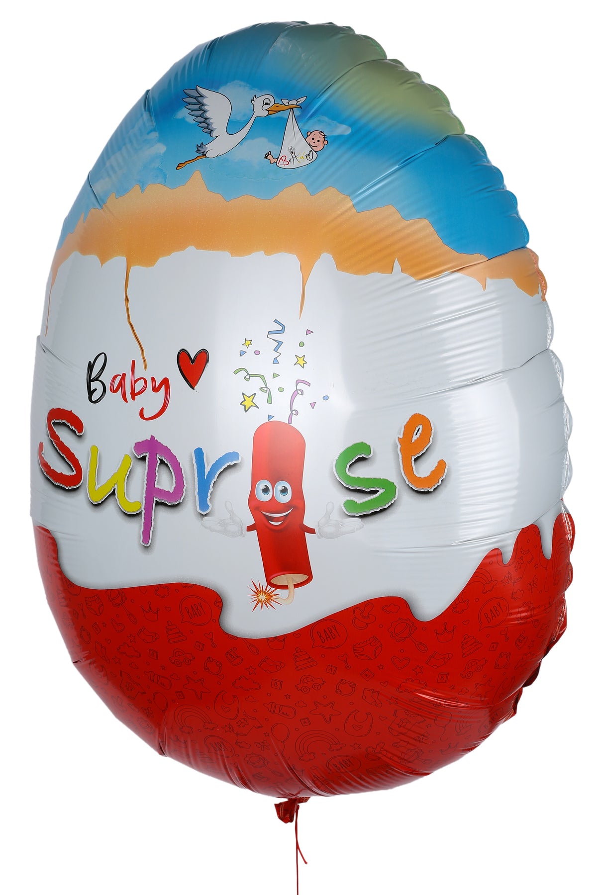 Vorderansicht des Baby♡Suprise® Fly Little Wonder Heliumballons